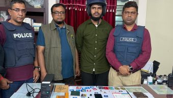 বড়লেখায় বিশেষ অভিযানে উগ্রবাদী সংগঠনের সদস্য ও চাকরিচ্যুত সেনা সদস্য গ্রেফতার।