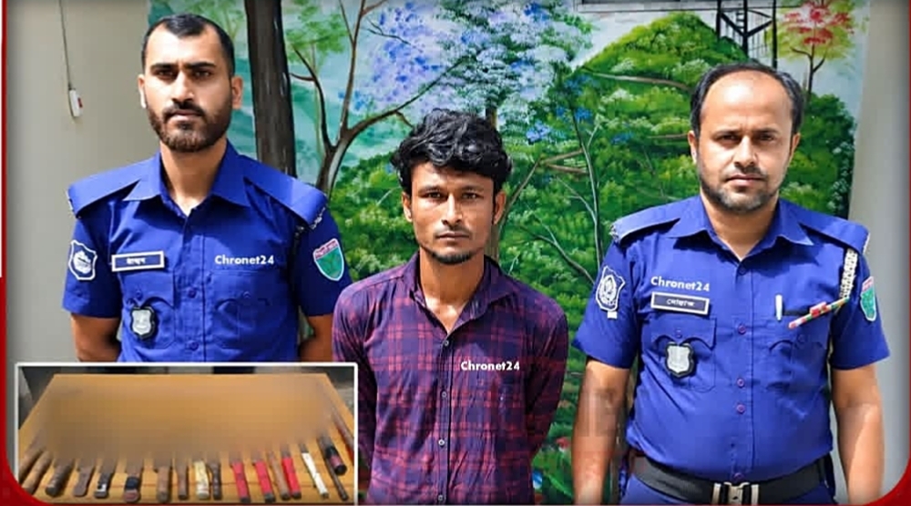 কুলাউড়ায় ডাকাতির প্রস্তুতিকালে বড়লেখার যুবক গ্রেপ্তার