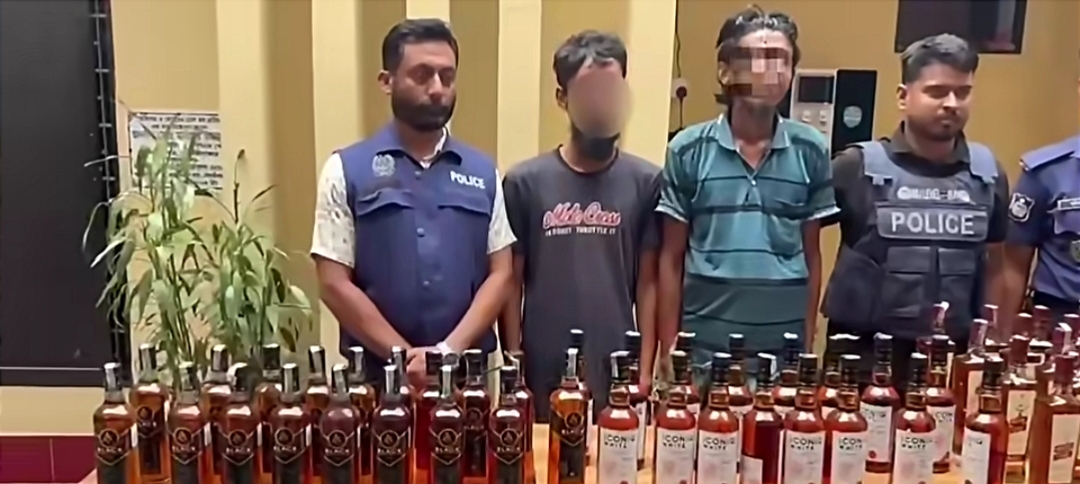 মৌলভীবাজারে ৮০ বোতল বিদেশি মদসহ ট্রাক জব্দ, গ্রেফতার ২